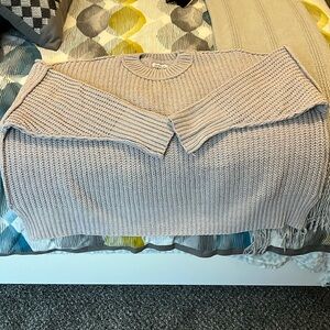 NWOT Oversized Grey knit sweater